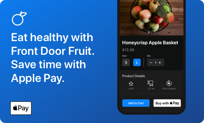 Apple Pay 推广广告的示例